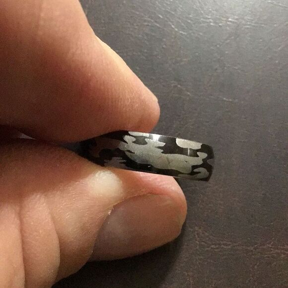 Men’s camouflage Juggalo ring size 10 3/4 - Picture 4 of 6
